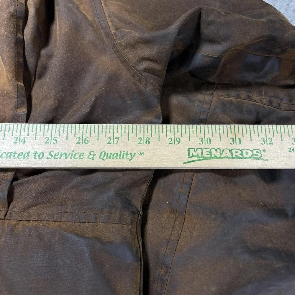 VTG Browning Dura Wax Cotton Quilted Field Jacket Corduroy Collar Brown 2XL